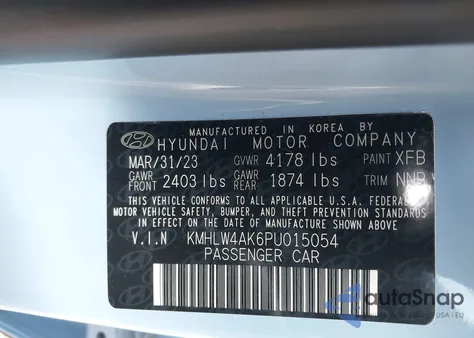 2023 Hyundai Elantra N z USA, uszkodzony, nr VIN KMHLW4AK6PU015054